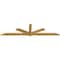 Ekena Millwork Kennewick Rough Sawn Timber Gable Bracket, Western Red Cedar, 96"W x 24"H x 2"D x 4"F, 6/12 Pitch GBW096X24X0204KEN00RWR - alternate 2